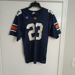 Navy Blue Auburn Tigers Football Jersey with Orange Accents Boys Size YL 10-12